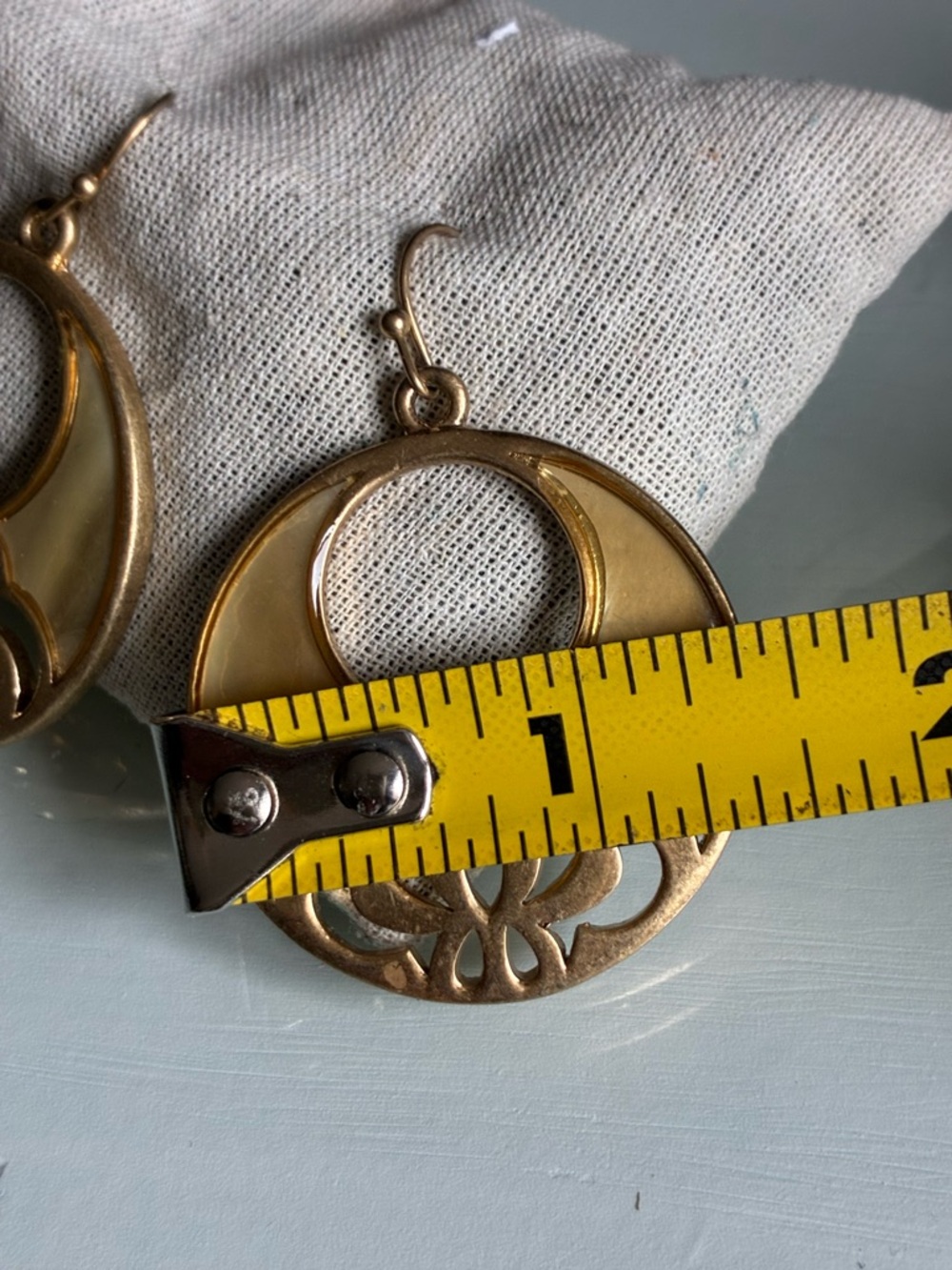 Bohemian Lia Sophia Round French Hook Earrings - Picture 6 of 8